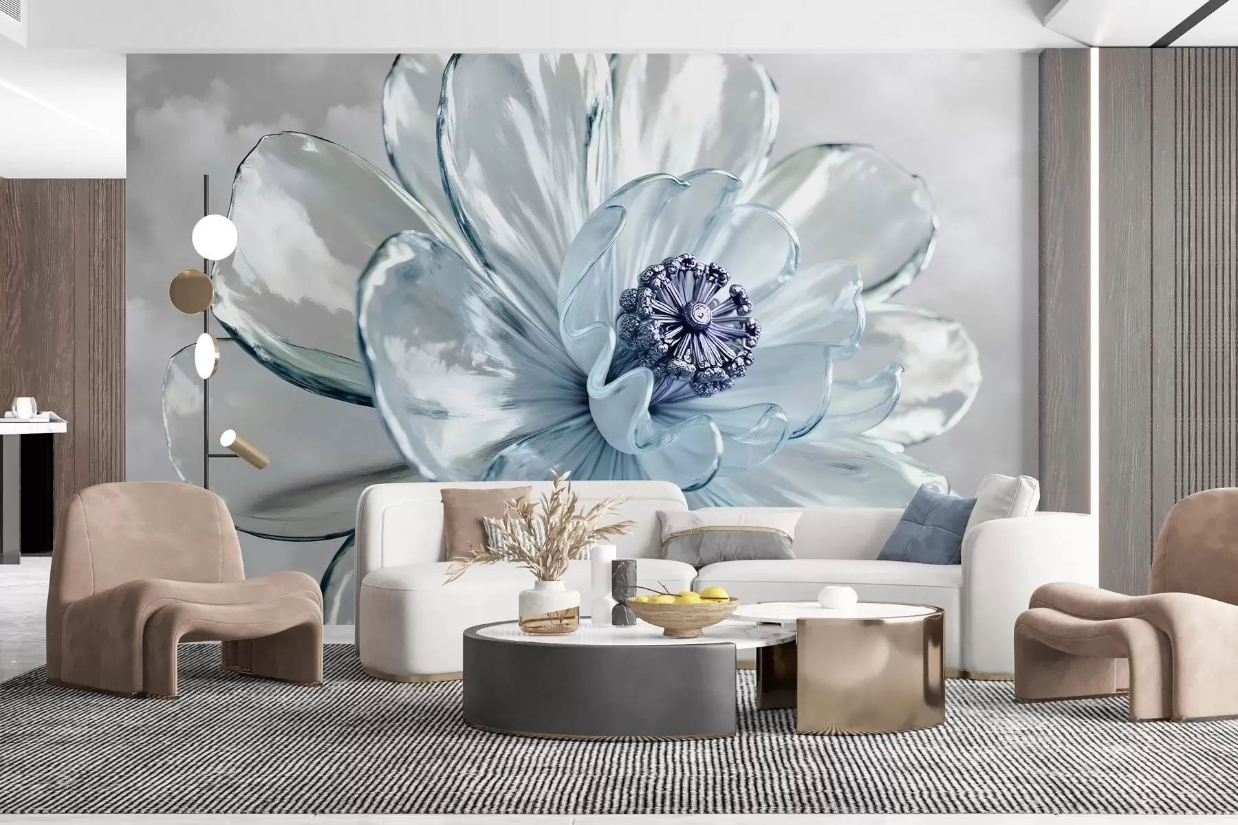 Fototapetes Caurspīdīgs majestātisks zieds w02677v1