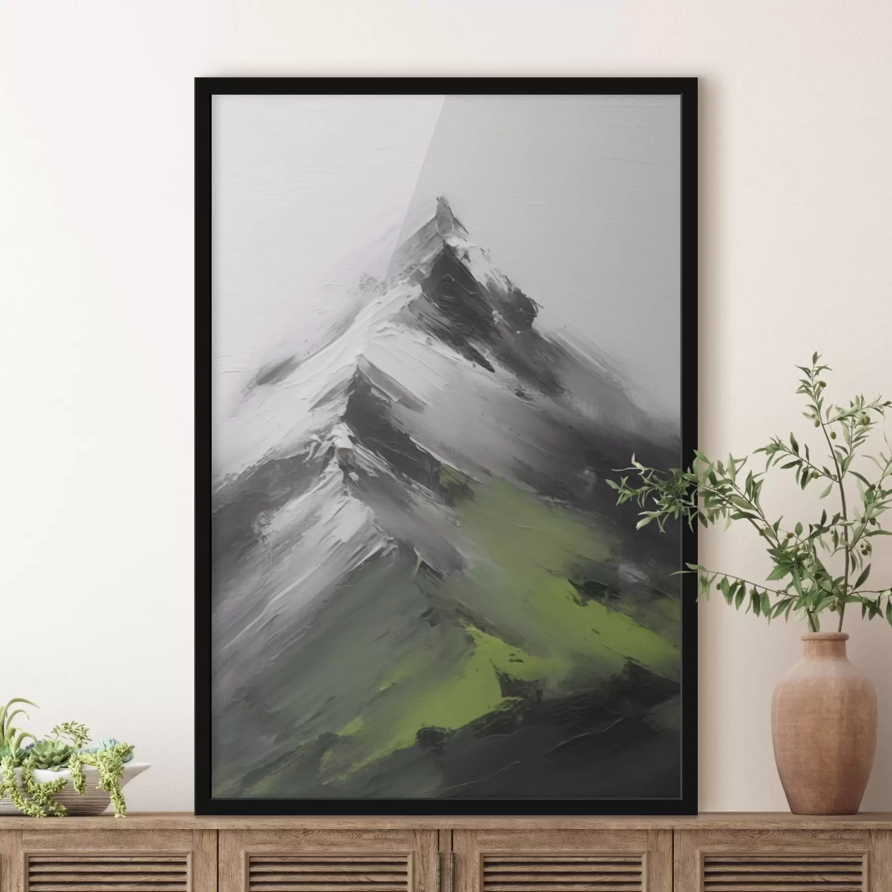 Glezna Abstraktā kalna f42310