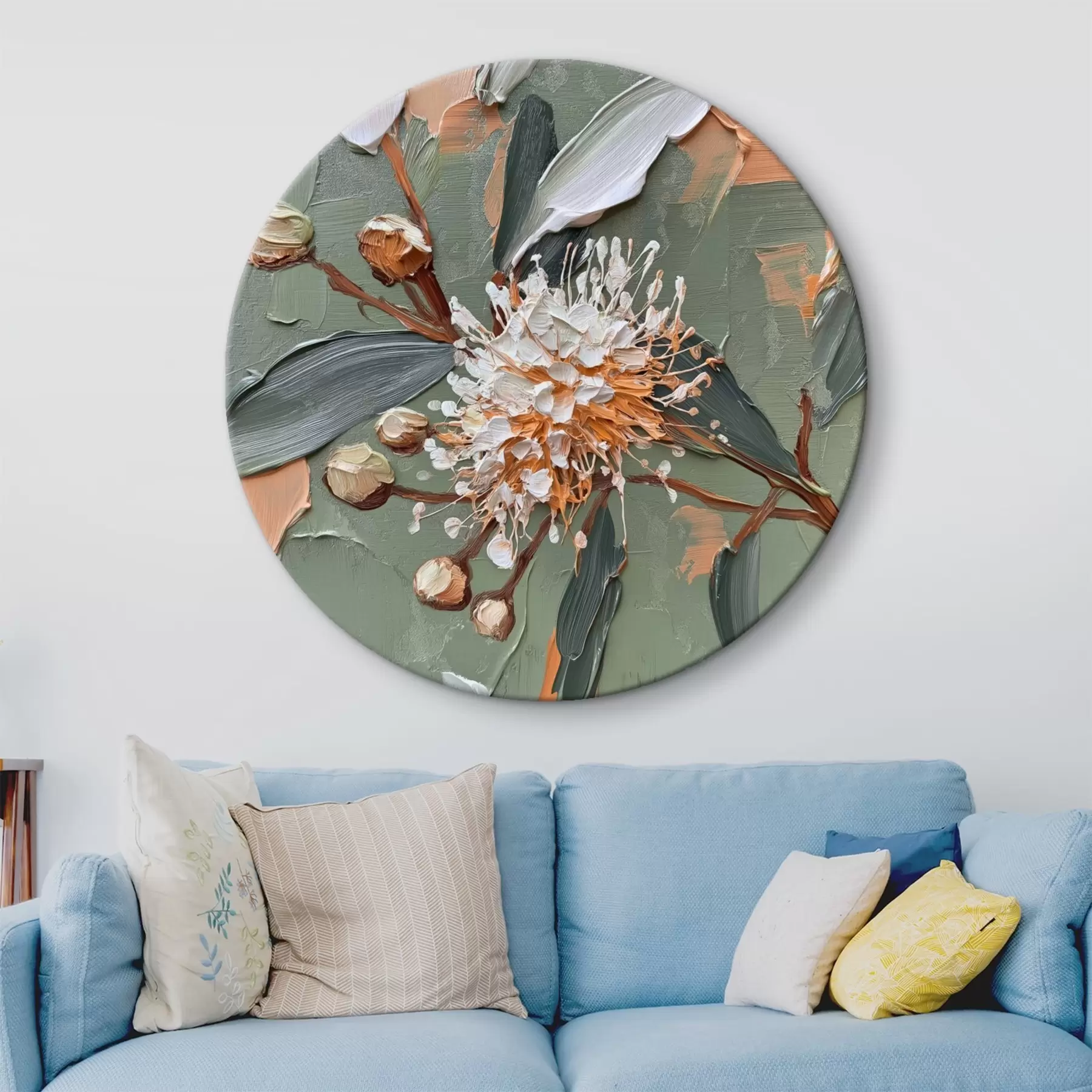 Glezna Zariņš ar ziediem r41155