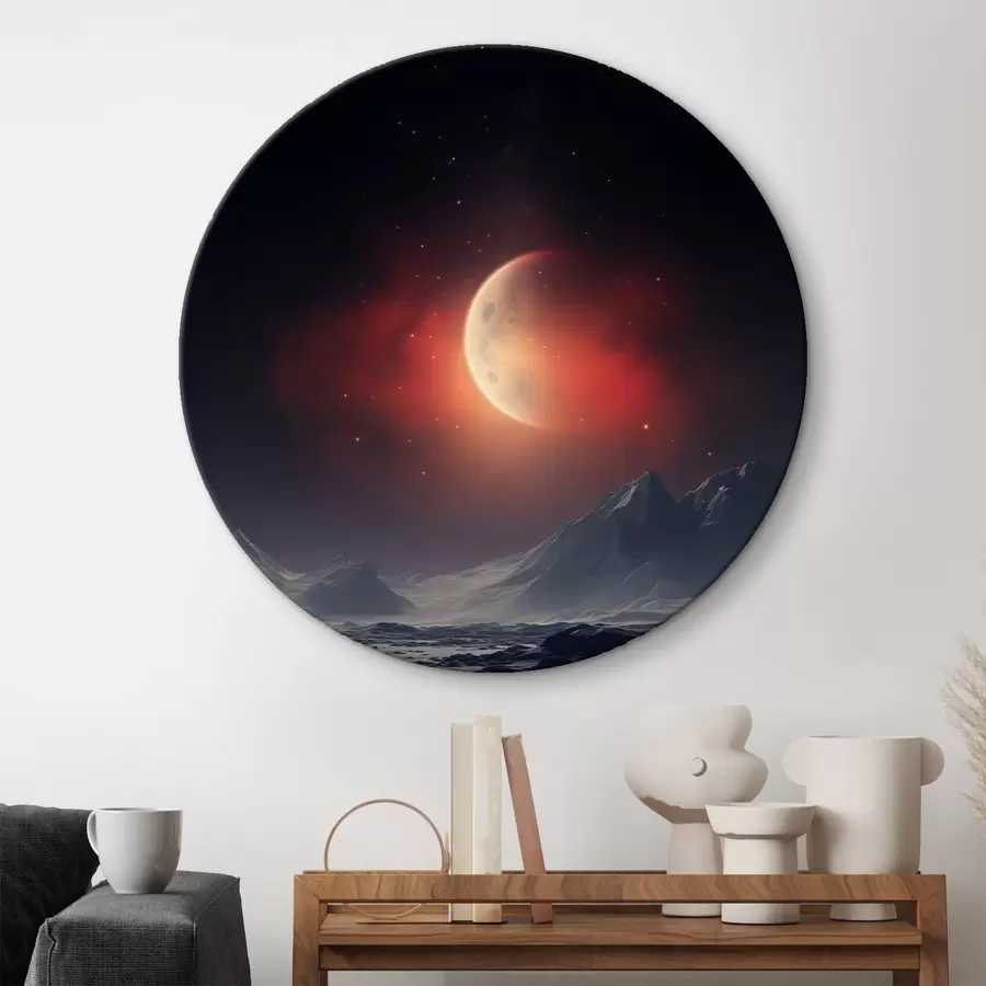 Glezna Saulriets ar skatu uz Marsu r41202