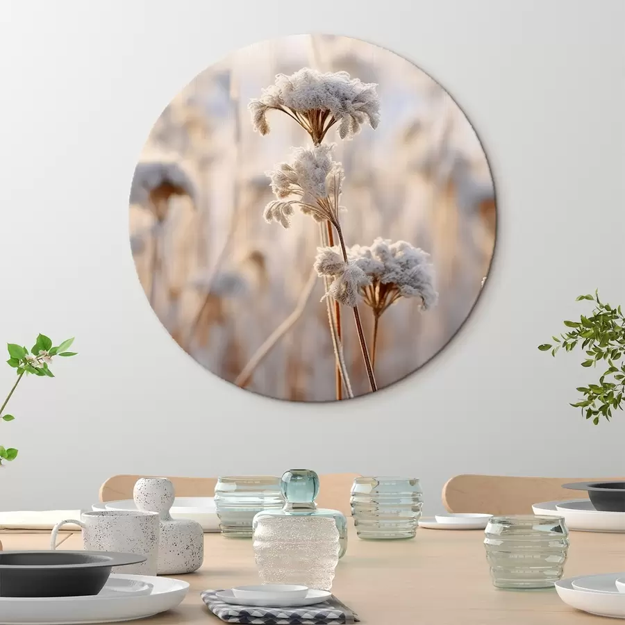 Glezna Sausā zāle, ko klāj sals r41283