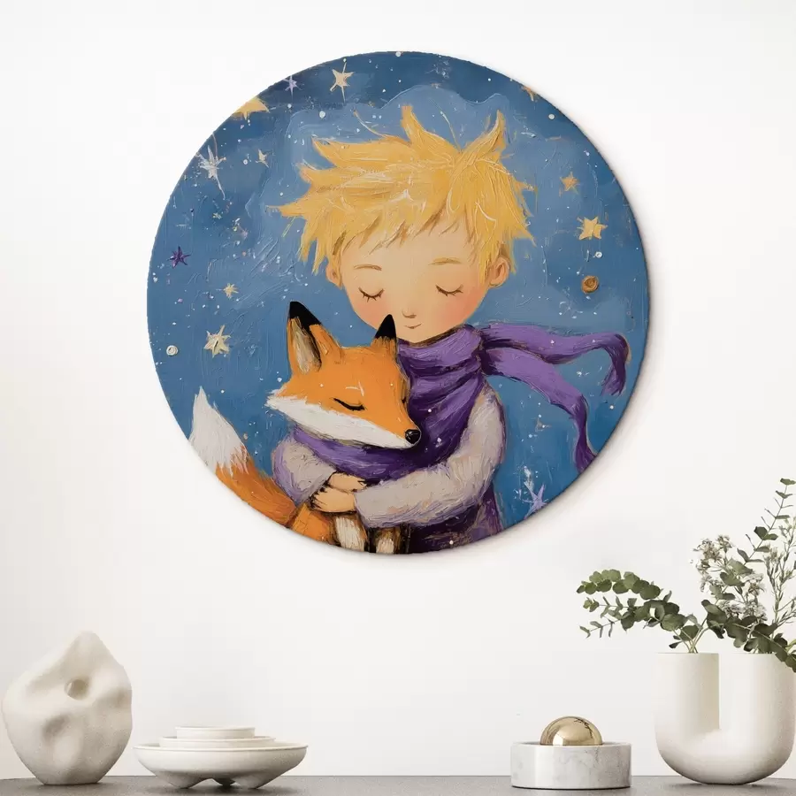 Glezna Mazais princis apskauj lapsu r41347