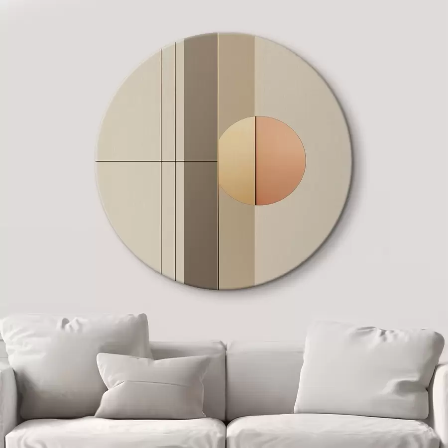 Glezna Abstrakcija ar ģeometriskām formām r41359