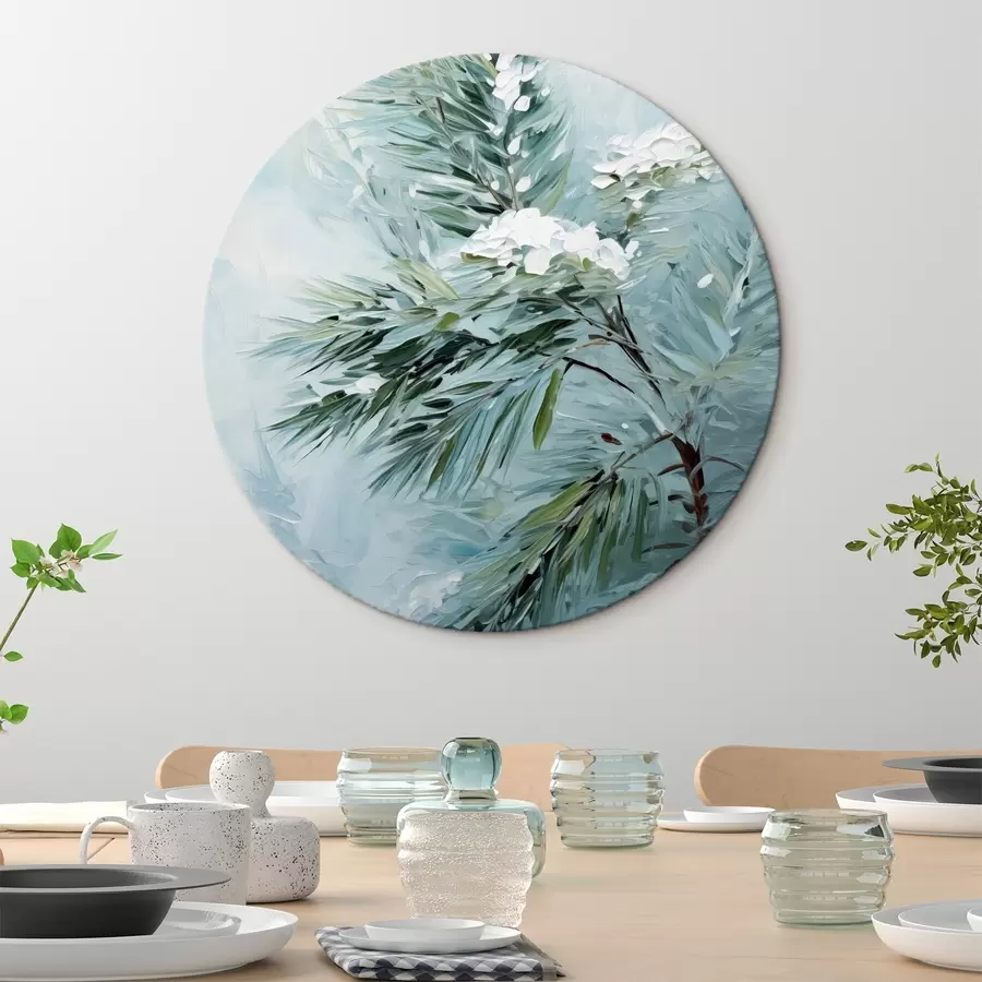 Glezna Egles zars sniegotā gleznas imitācijā r41474