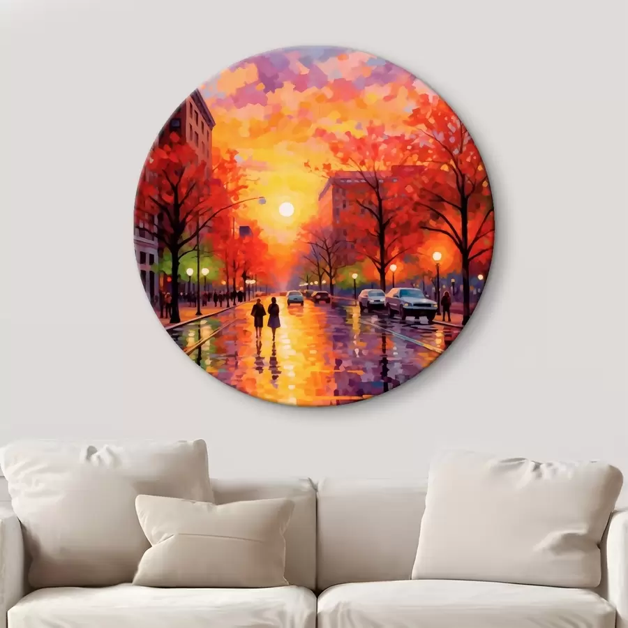 Glezna Rudens vakars pilsētā r41499