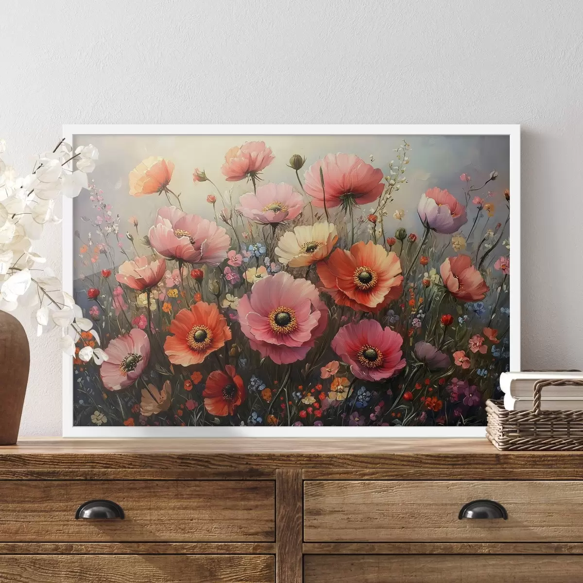 Plakāts Sarkanie ziedi f42325