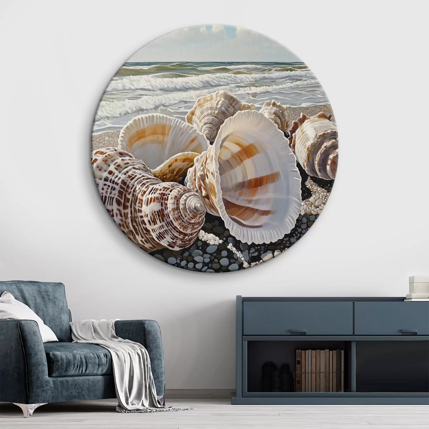 Glezna Gliemežvāks jūras krastā r42333