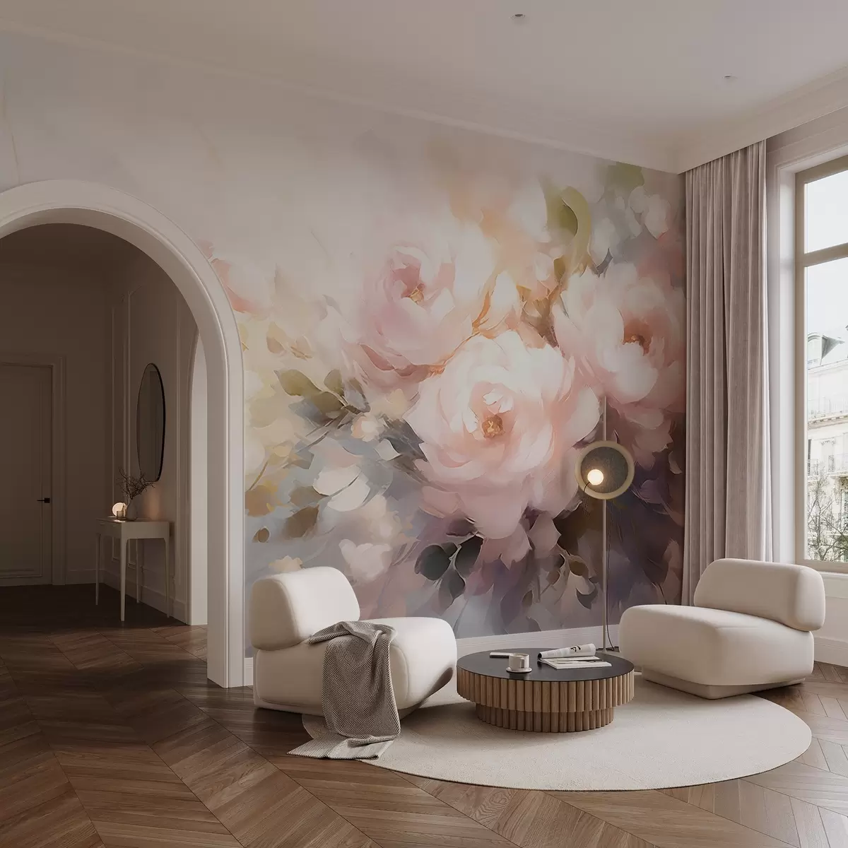 Fototapetes Maigās rozes w08590