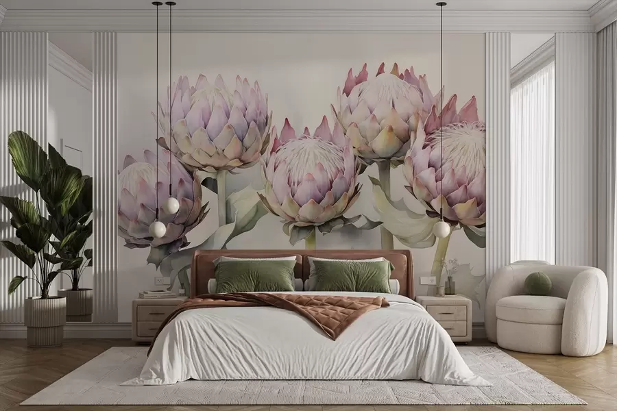 Fototapetes Maiga proteas akvarelis w08593v1