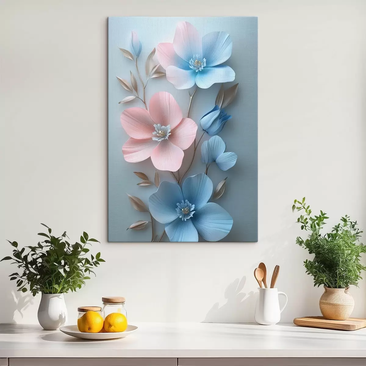 Glezna Smalki ziedu zari s42177