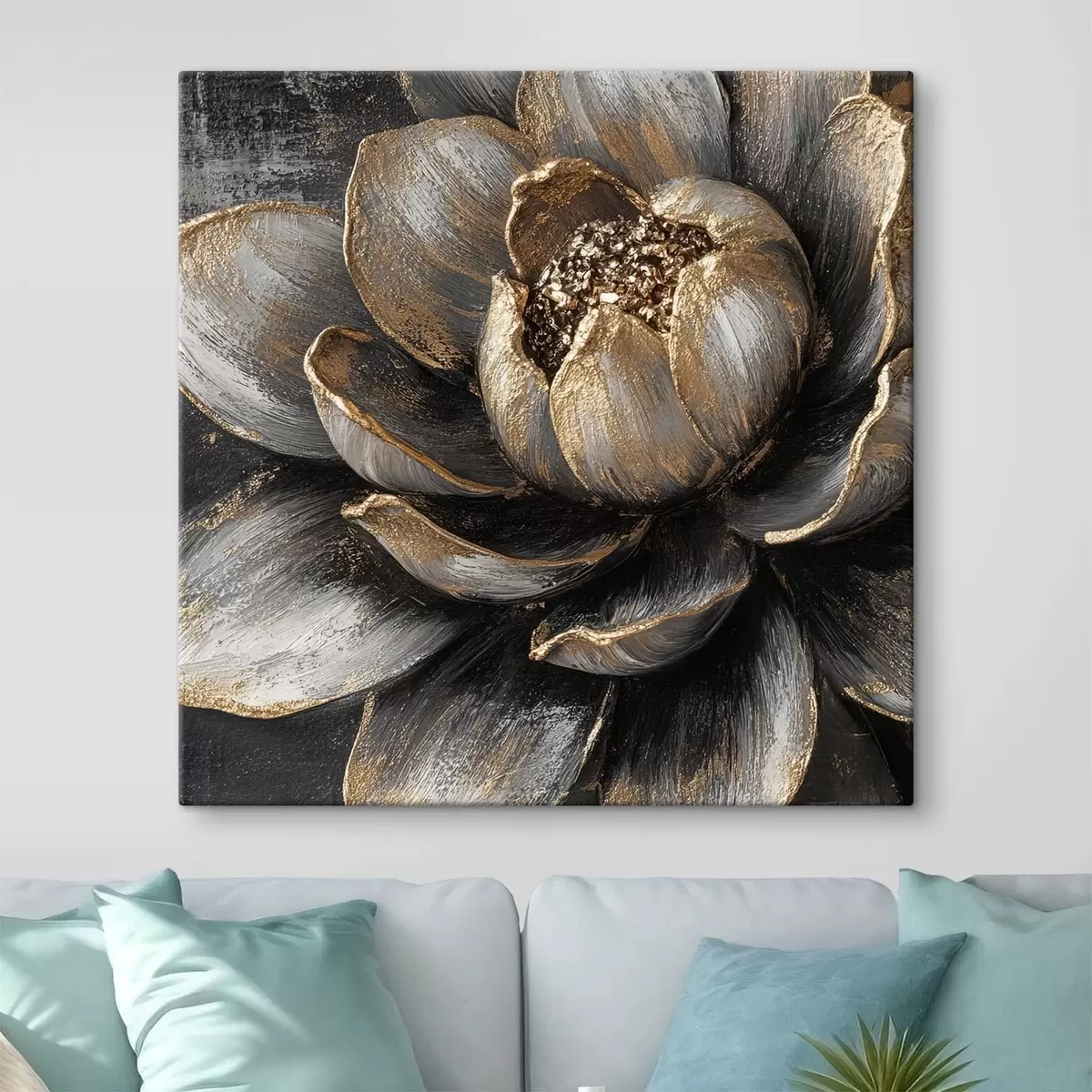 Glezna Liels krāšņs zieds s42182