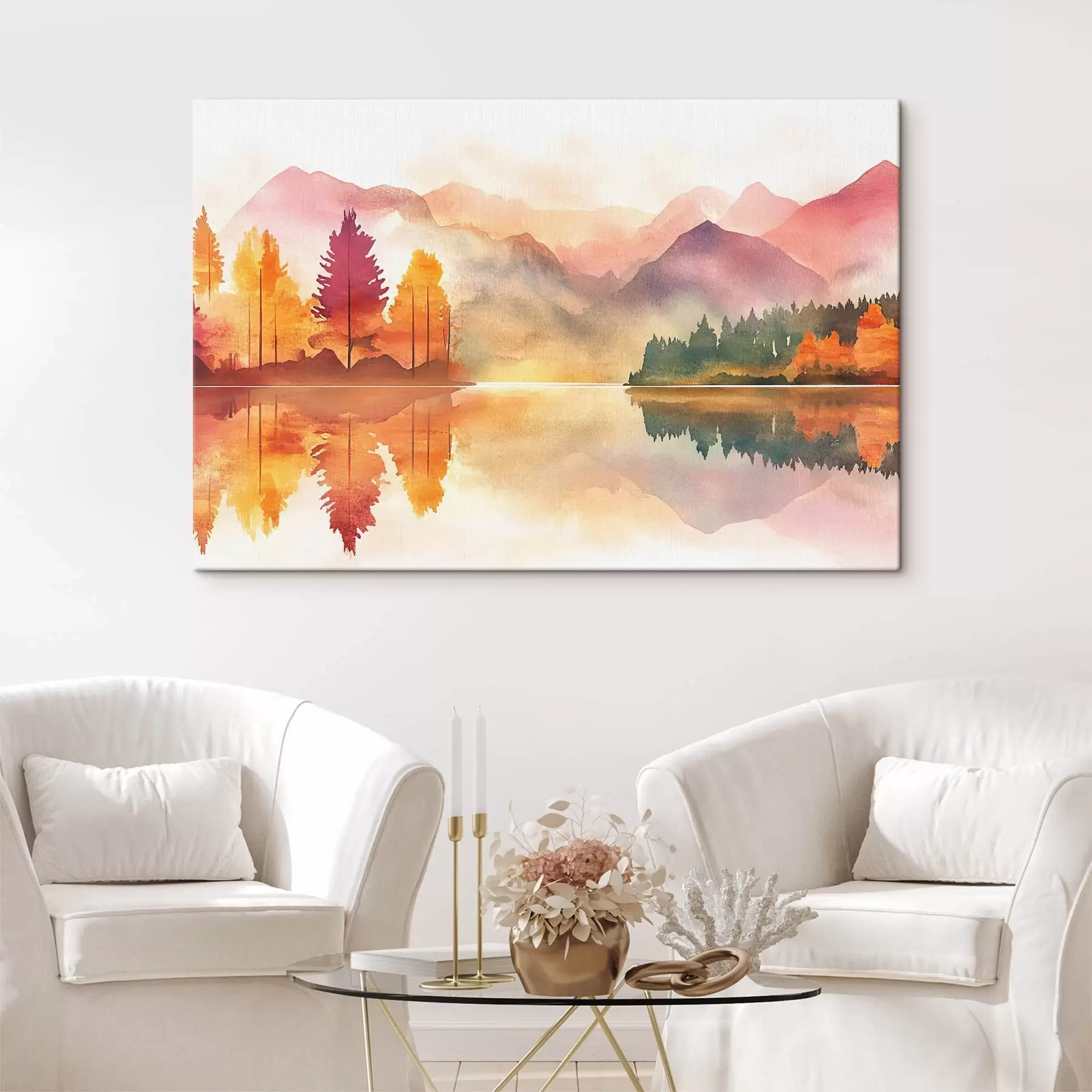 Fototapetes Kalni akvareļu stilā s42183