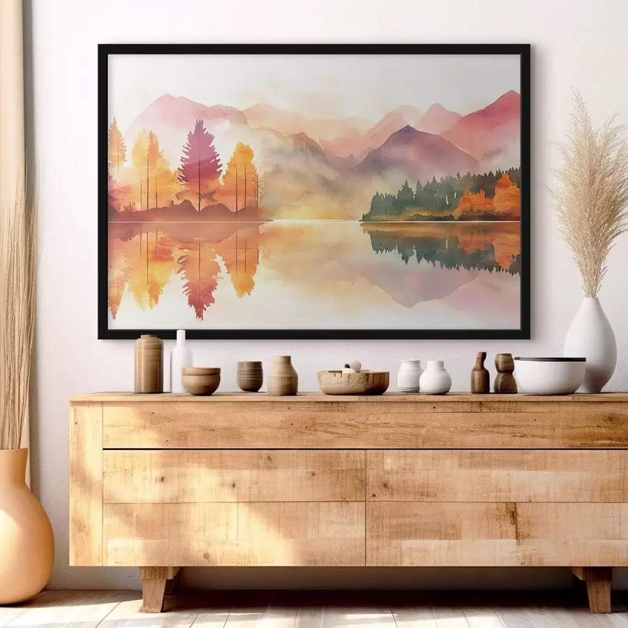 Fototapetes Kalni akvareļu stilā f42183