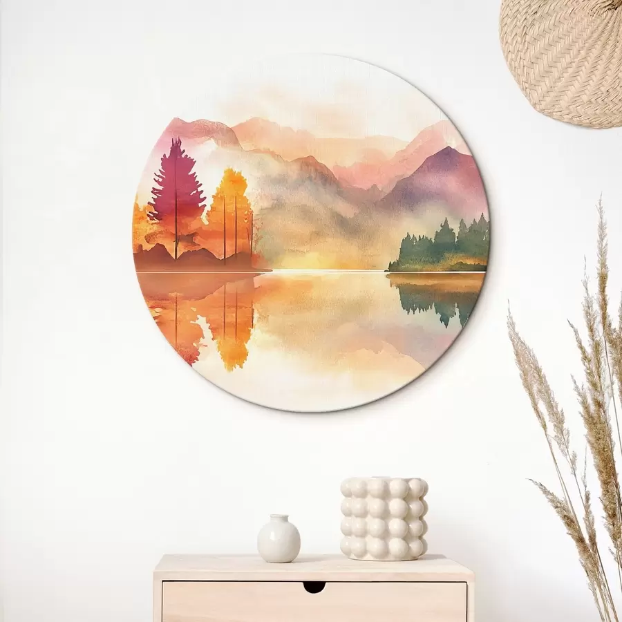 Fototapetes Kalni akvareļu stilā r42183