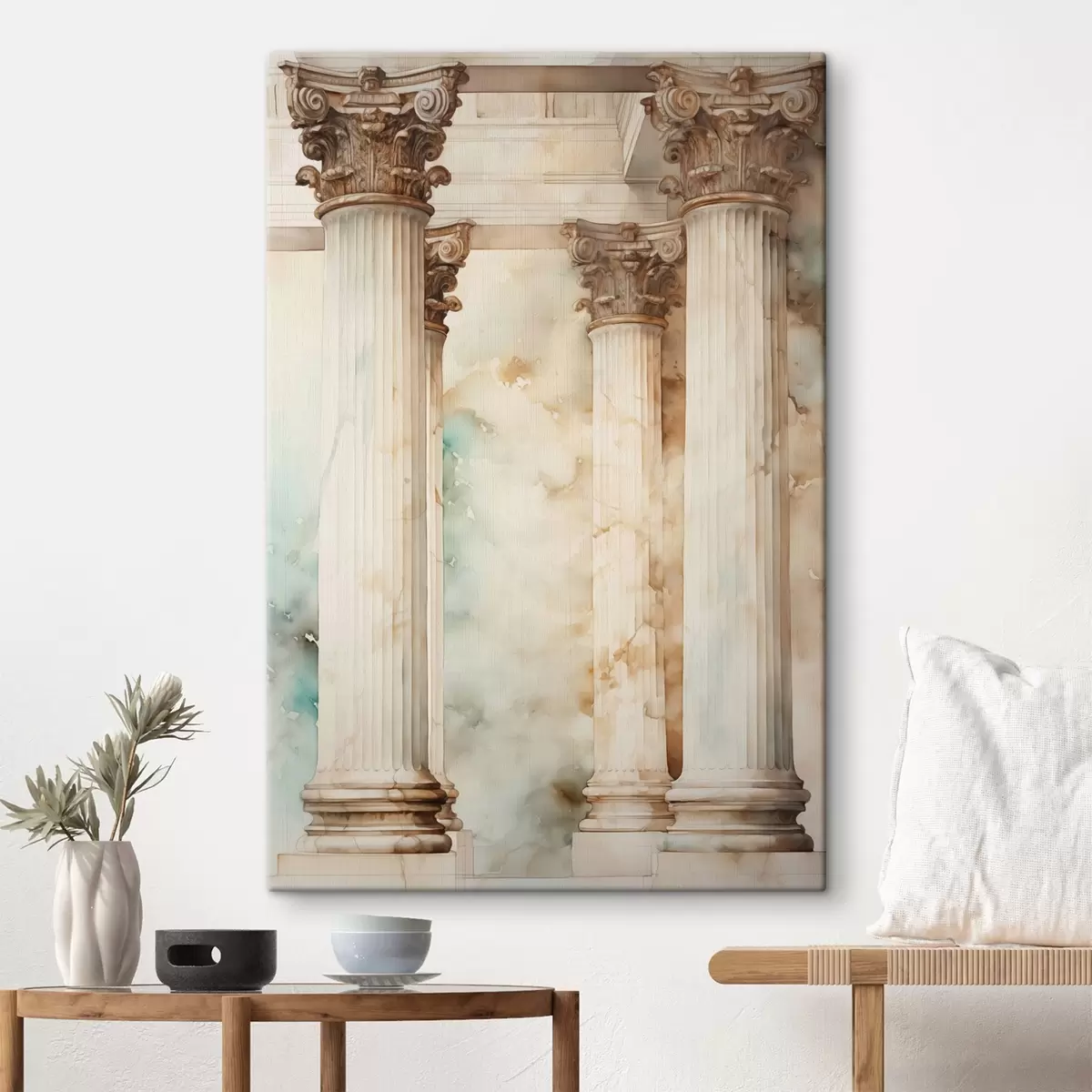 Glezna Antīko kolonnu imitācija akvarelis s42363