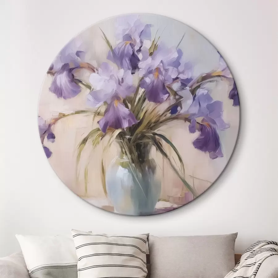 Glezna Īrisi vāzē glezniecības imitācija r42357