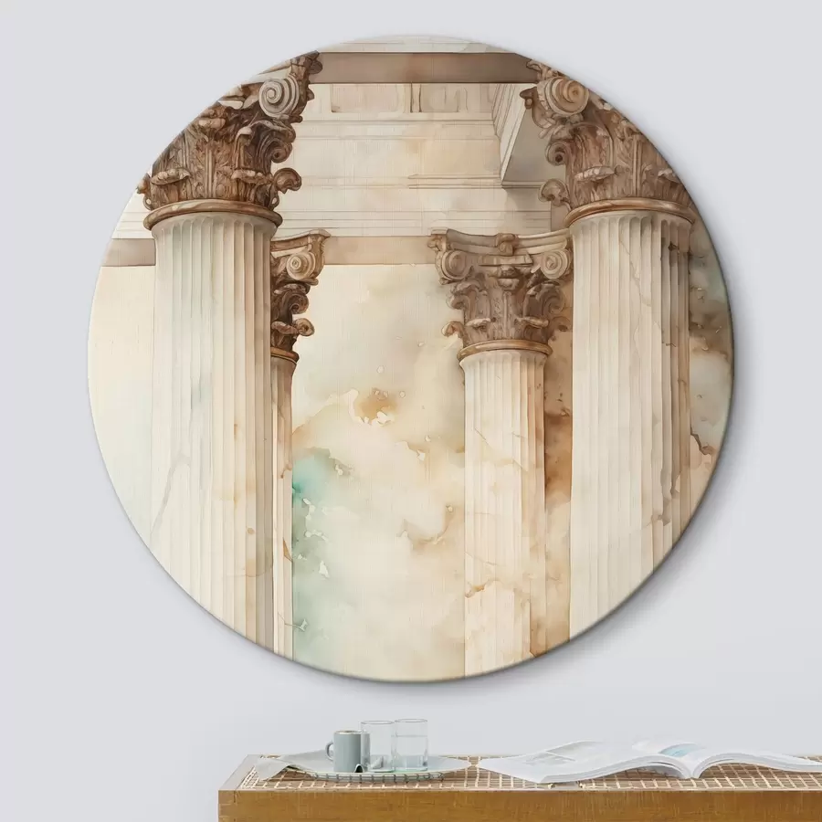 Glezna Antīko kolonnu imitācija akvarelis r42363