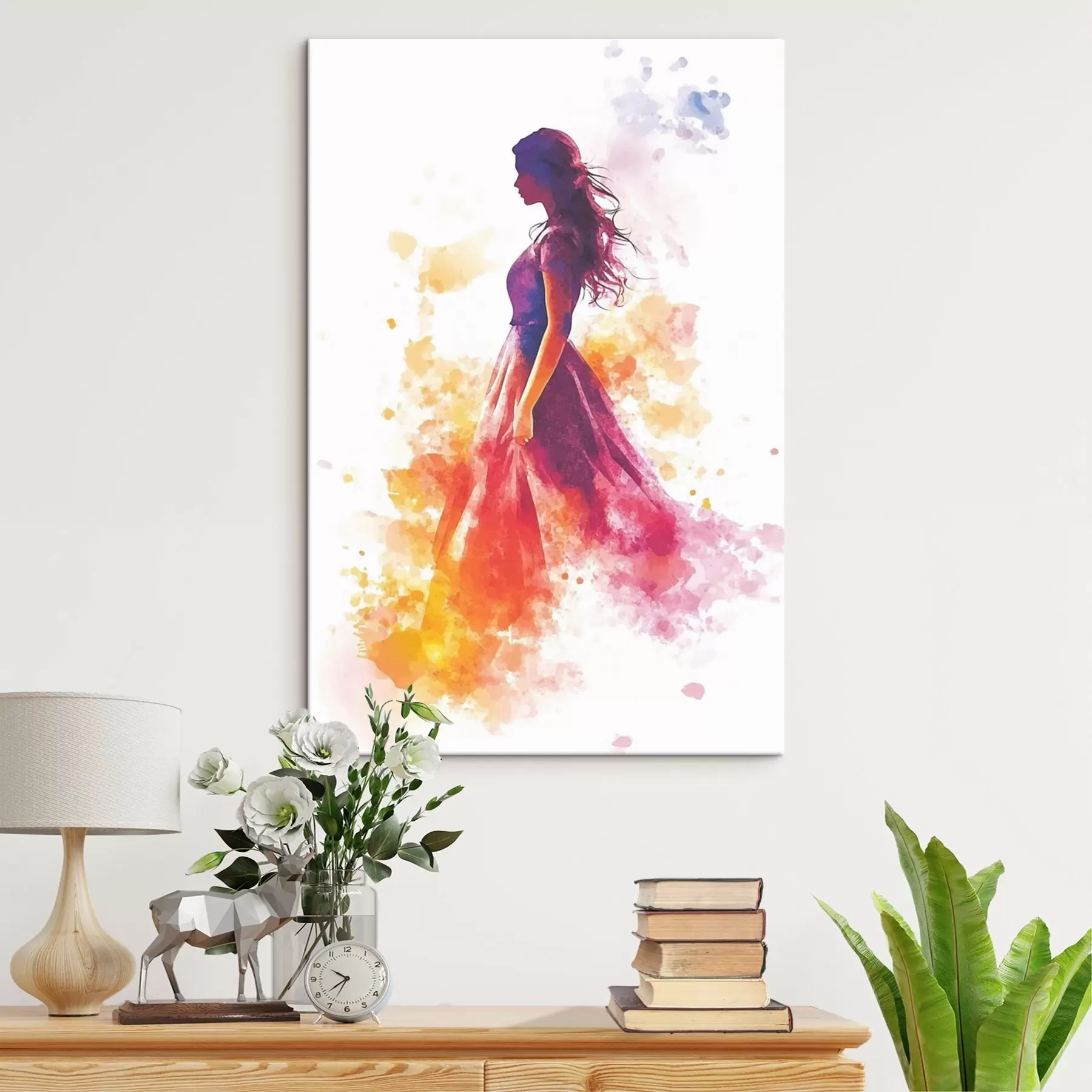 Glezna Meitenes portrets akvareļu stilā s42080