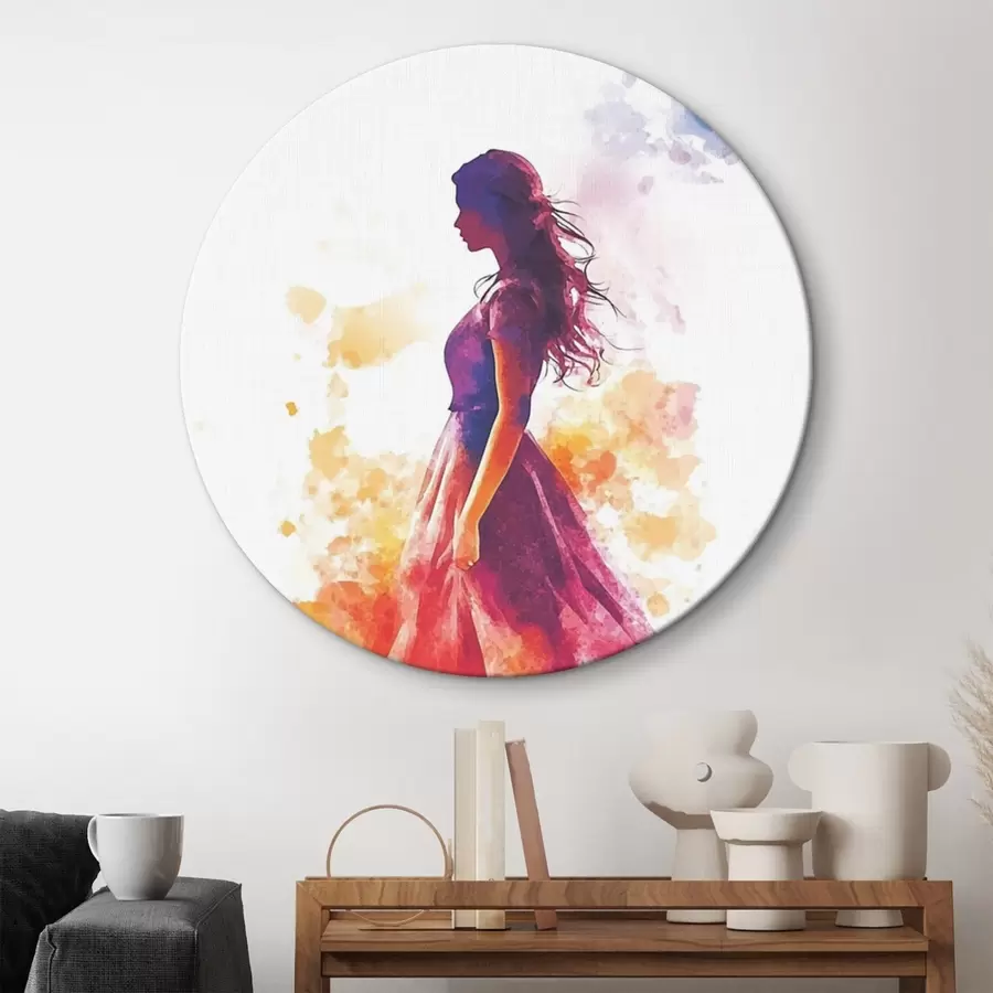 Glezna Meitenes portrets akvareļu stilā r42080