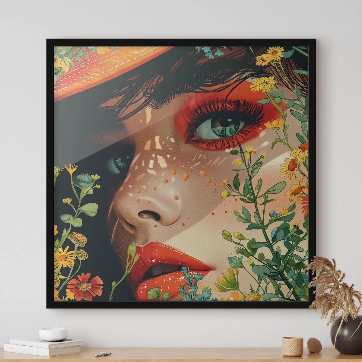 Plakāts Spilgts meitenes izskats f42082