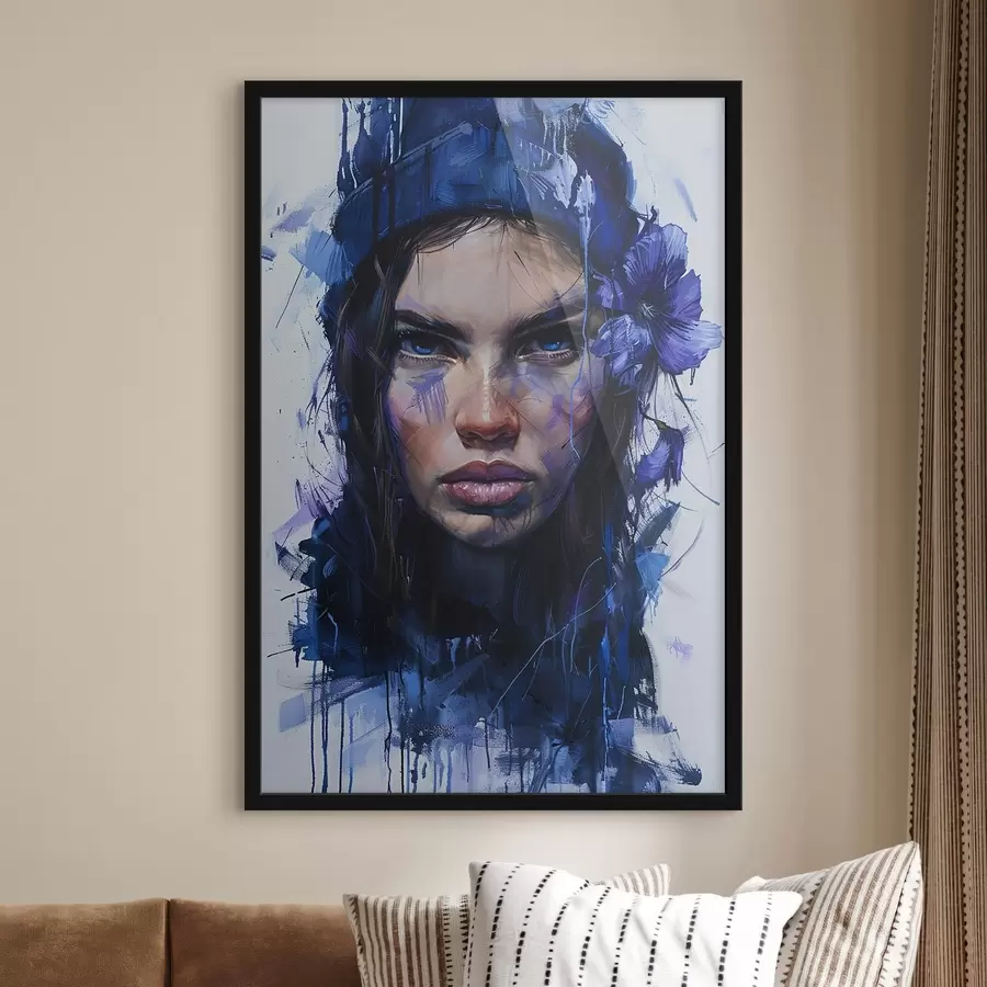 Fototapetes Meitenes portrets akvareļu stilā f42086