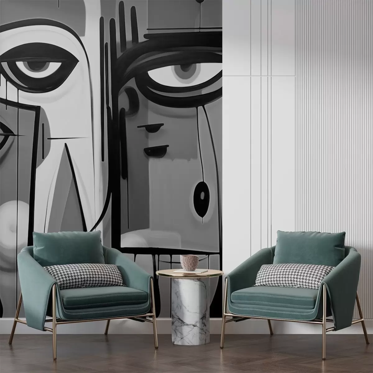 Fototapetes Abstraktais portrets w02698v1