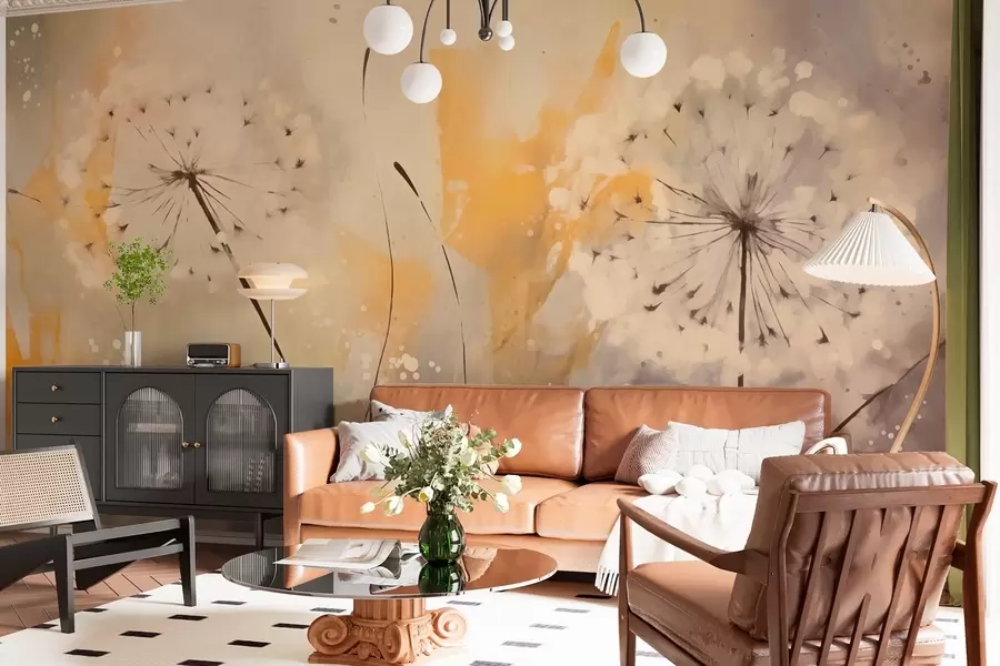 Fototapetes Neskaidras pienenes pasteļtoņos w02699