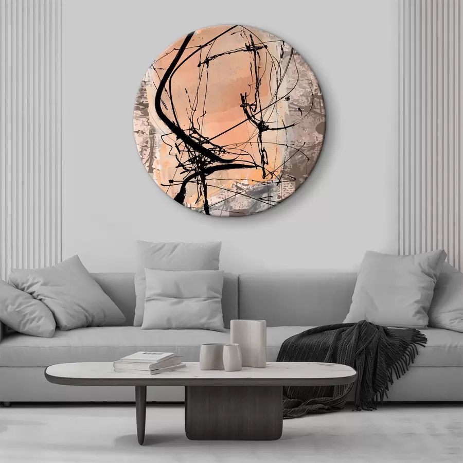 Glezna Abstrakcija, krāsu traipi r32424