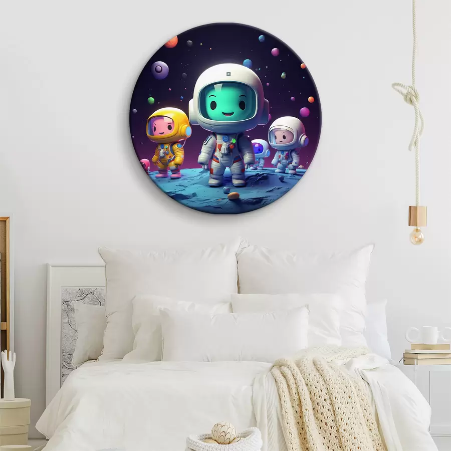 Glezna Pirmie soļi uz nezināmas planētas r32853