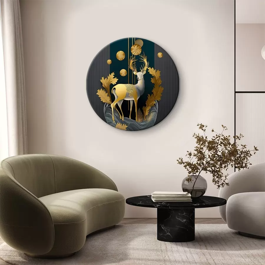 Glezna Briedis dabas fonā r33555