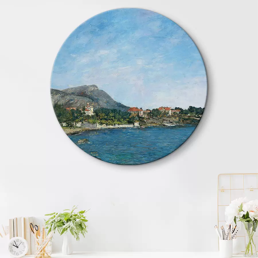 Glezna Franču impresionista Ežēna Budēna (Eugène Boudin) glezna, Beaulieu: Furmī līcis, 1892 r33707