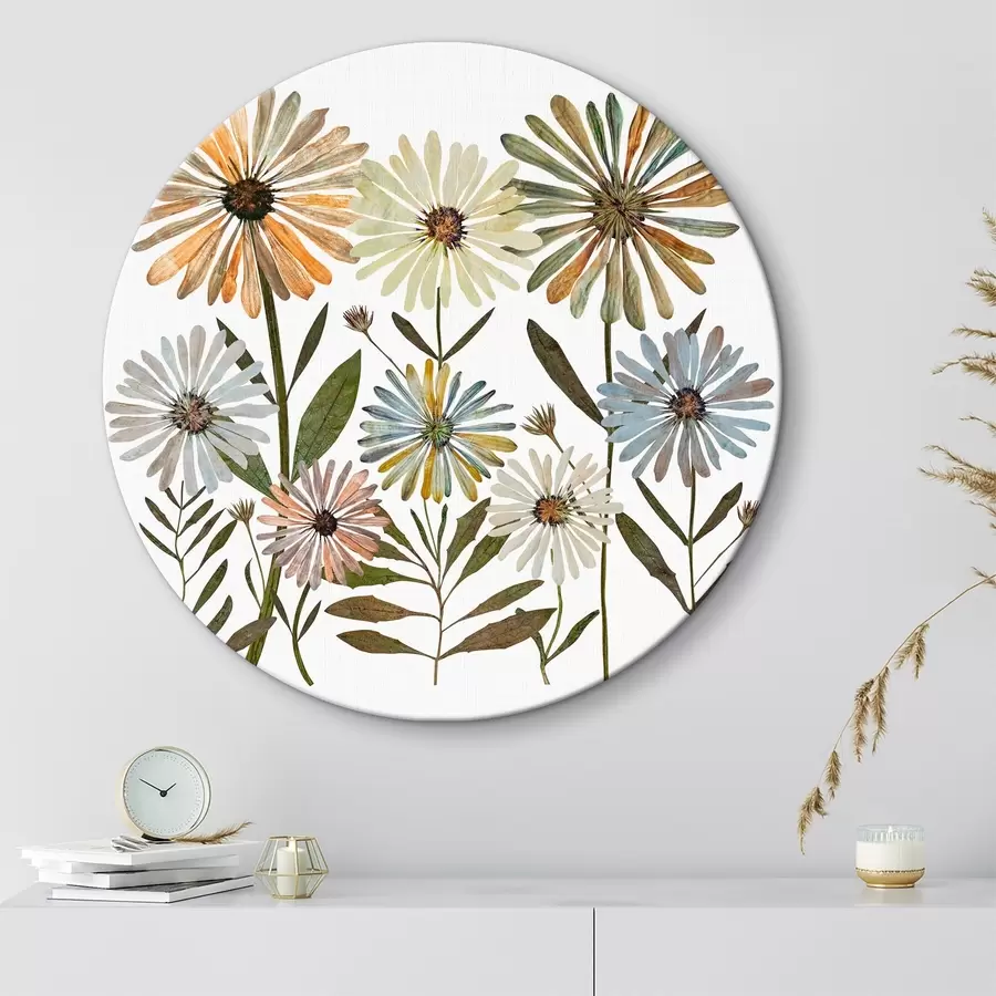 Glezna krāsainas margrietiņas r34120