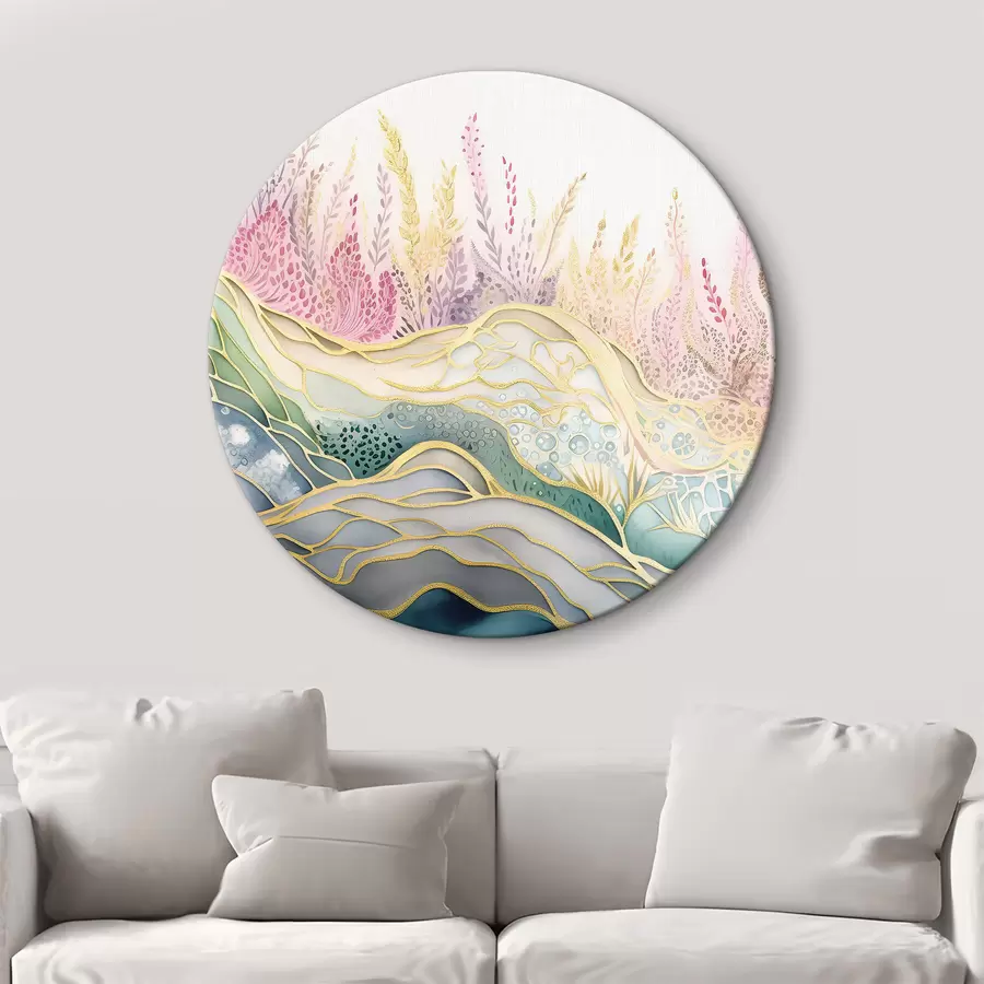 Glezna Augi un abstrakcija r34426