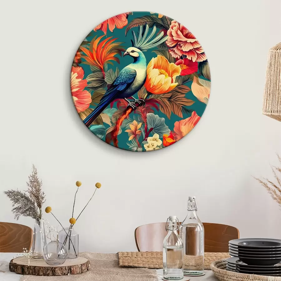 Glezna Tropu estētiskais raksts ar makakiem r34489