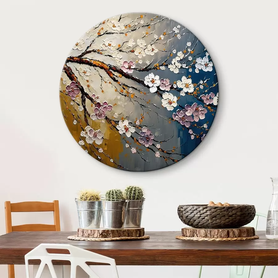 Glezna Ķiršu ziedu fona ilustrācija r34615