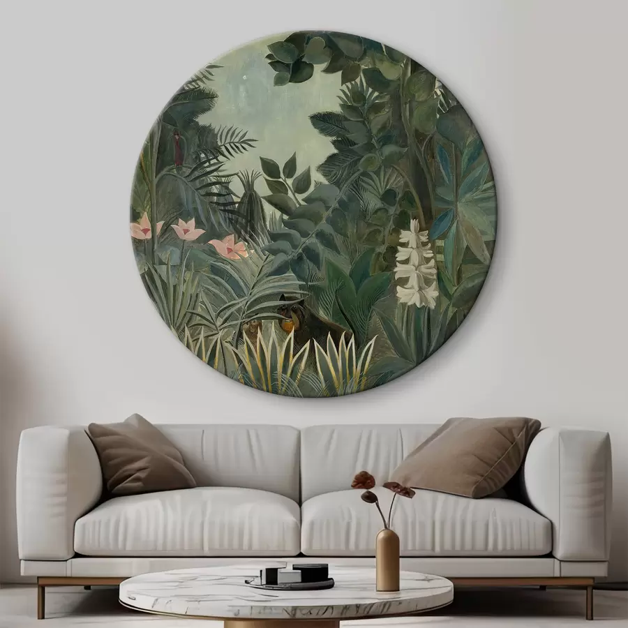 Glezna Ekvatoriālie džungļi, Anrī Ruso, 1909 gads r34840