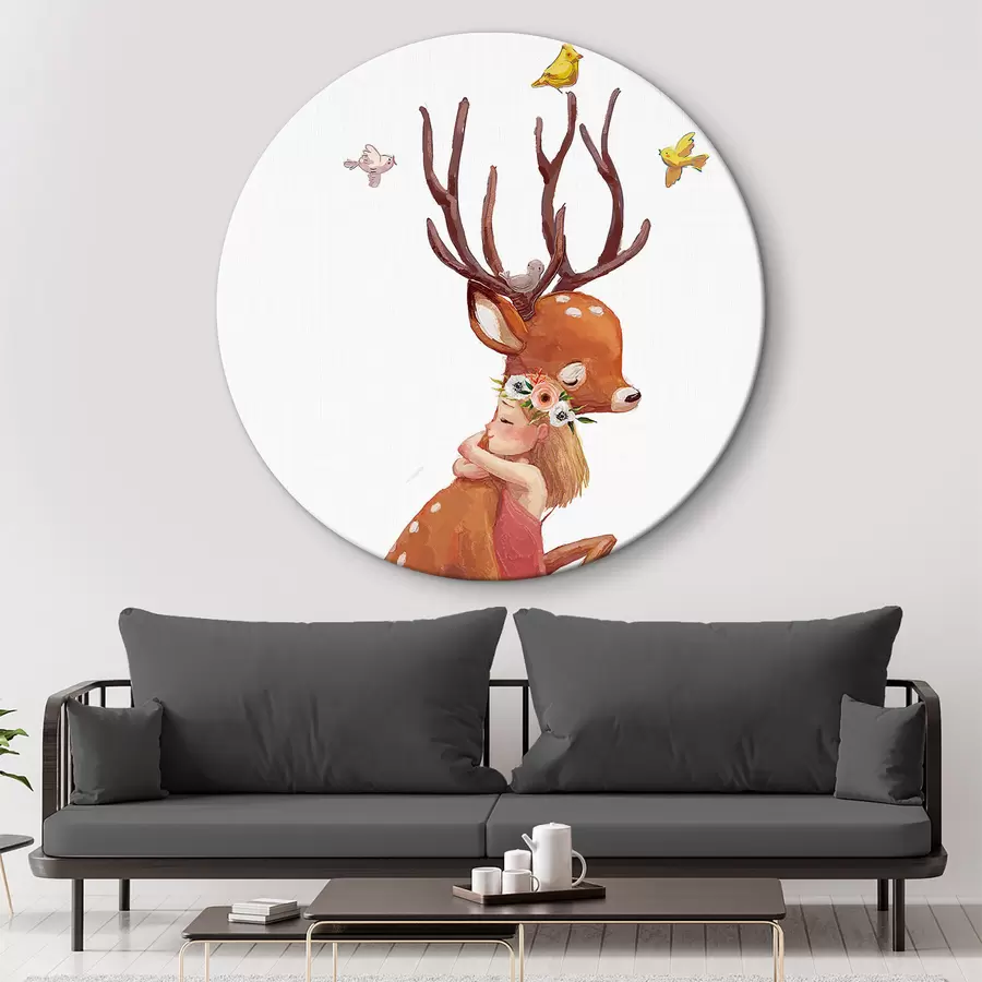 Glezna Briežu pasaku un meitene r34998