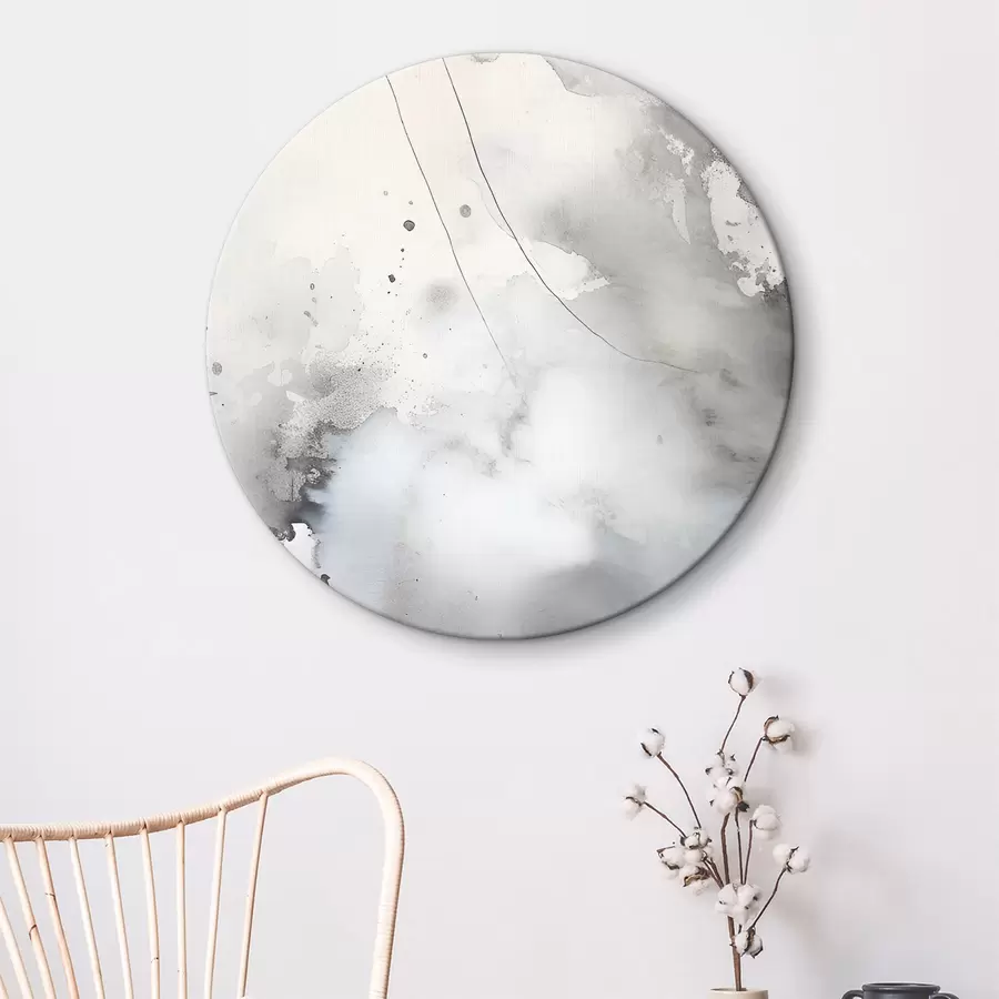 Fototapetes Pelēka abstrakcija ar krāsu triepieniem r35310