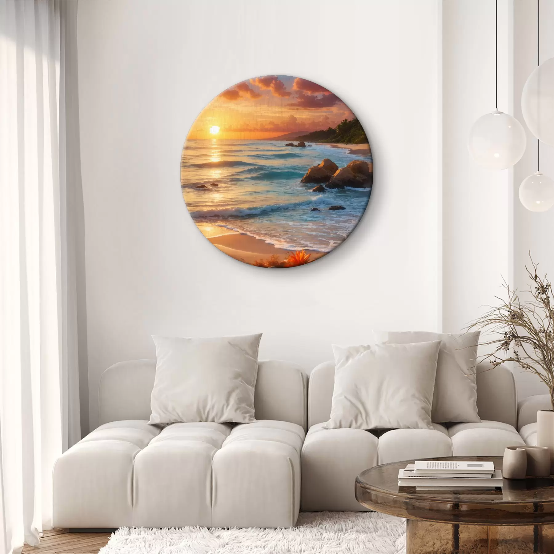 Glezna Skats uz jūru no smilšainā krasta r35647