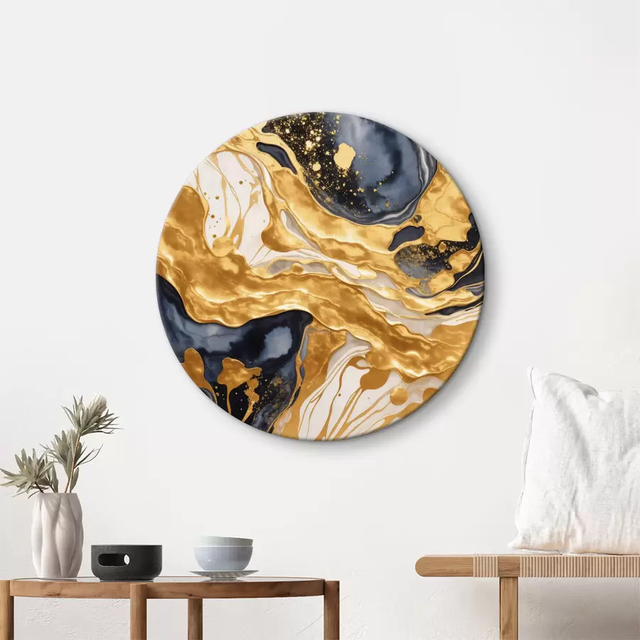 Glezna Baltas un melnas krāsas pārliešana r35659