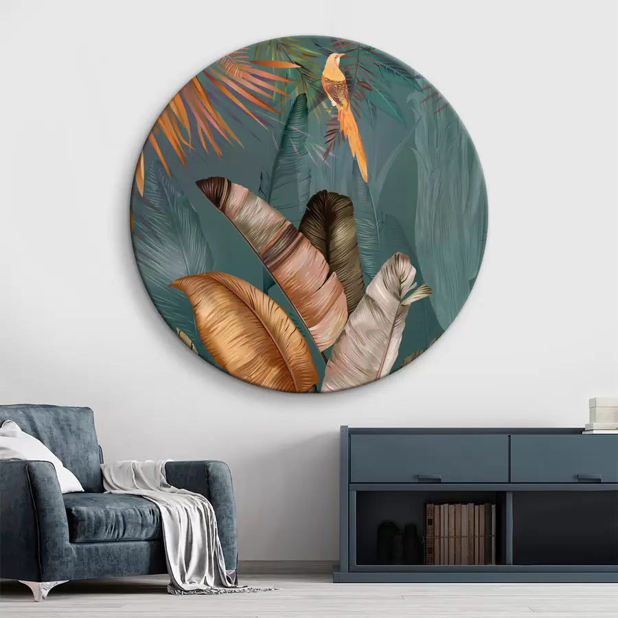 Glezna Banānu lapas tropos r35860