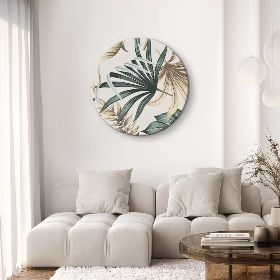 Glezna Eksotisko palmu lapas r35862