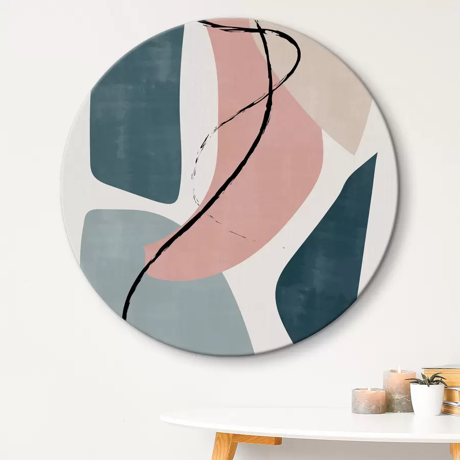 Glezna Mākslas darbs ar melnu līniju r35868