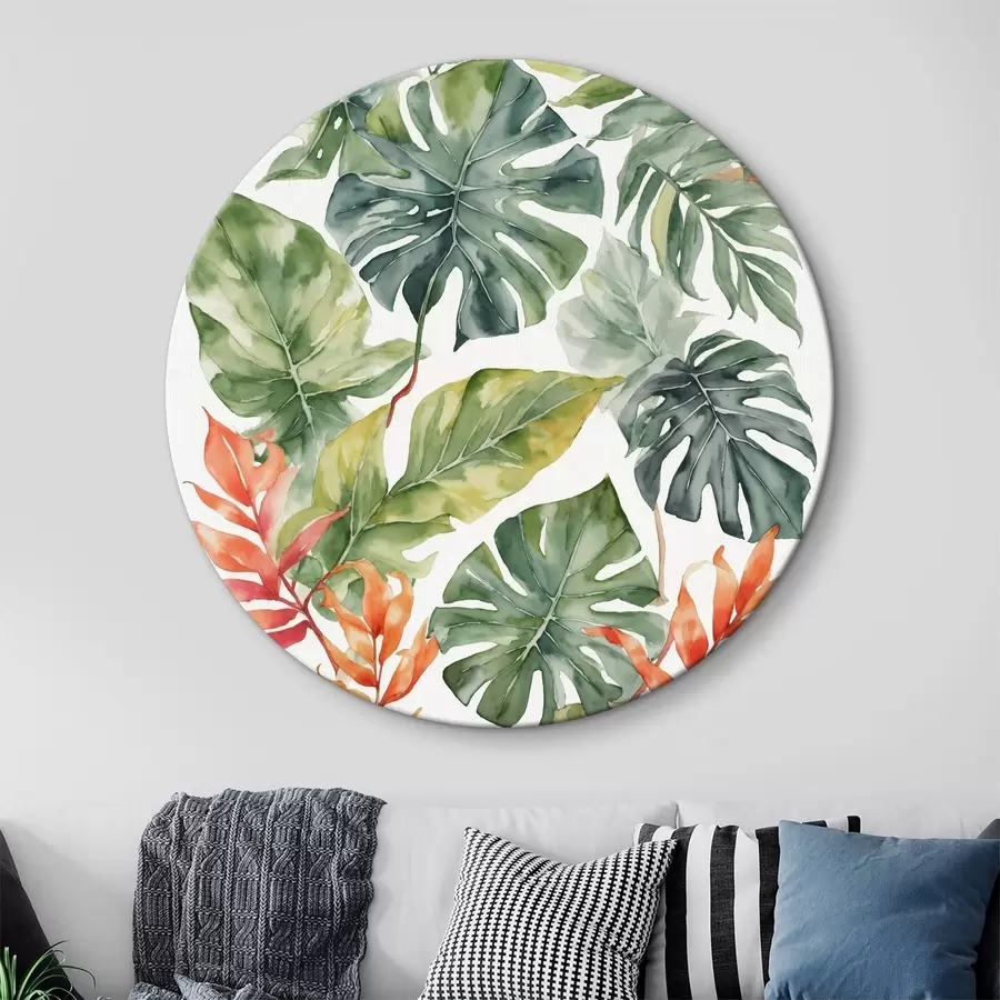 Glezna Tropu krāsainas lapas r36131