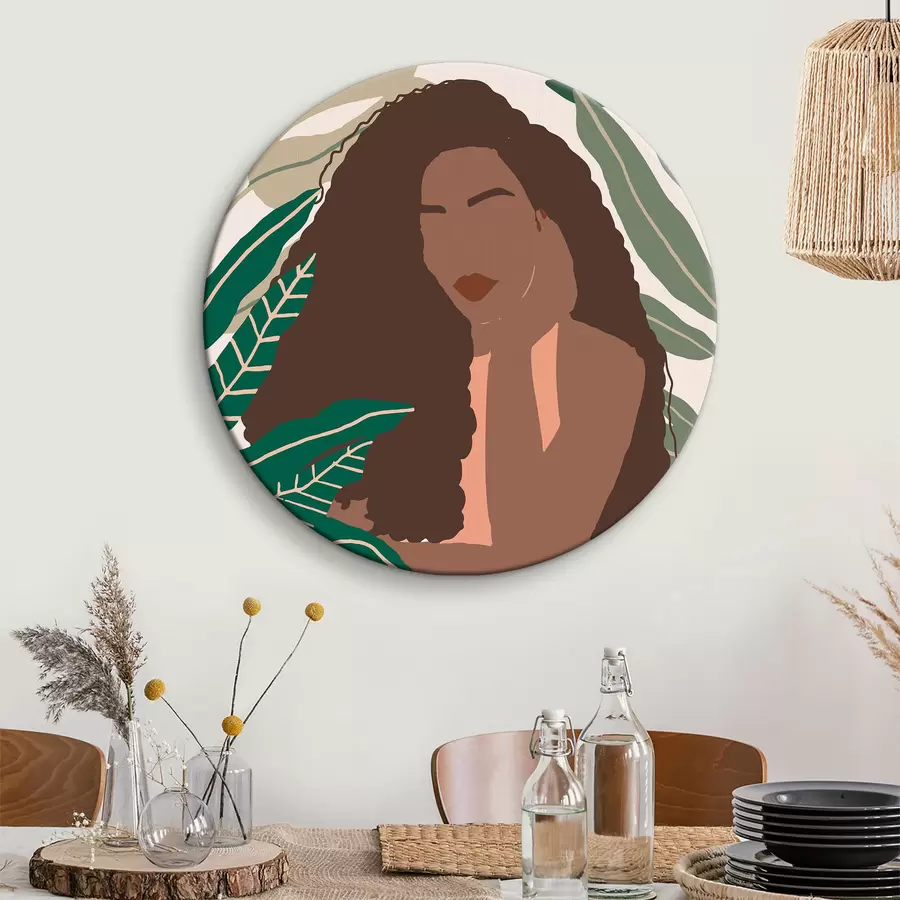 Glezna Mierīgas tropu veģetācijas ieskauta r36400