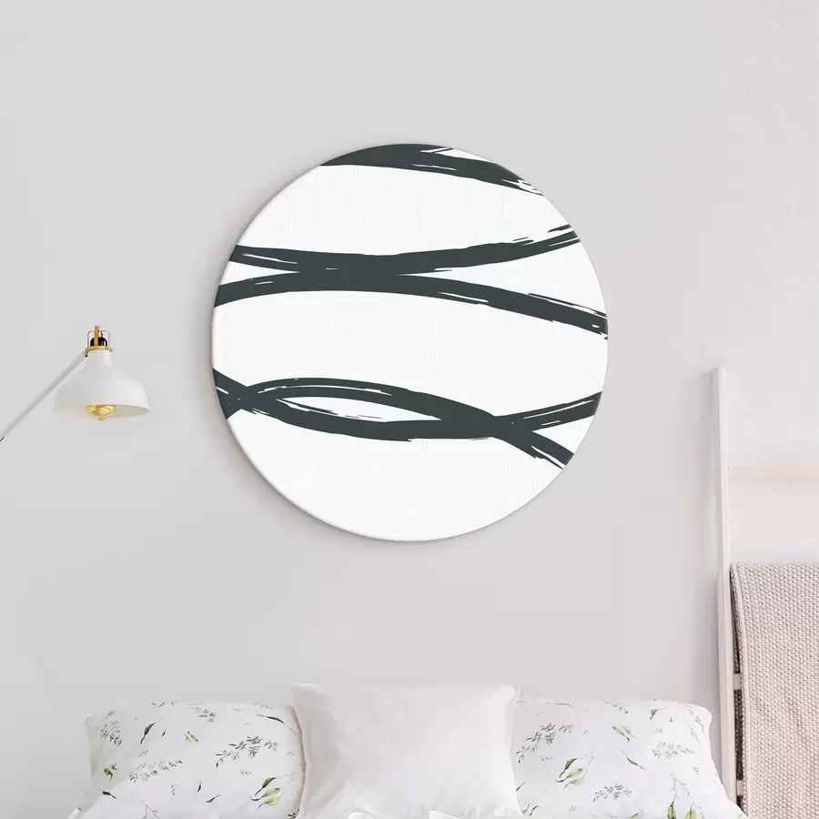 Glezna Abstraktie virpuļi vienkrāsainā zaļā krāsā r36462