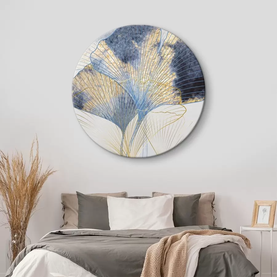 Glezna Akvareļu ginkgo lapas r36486