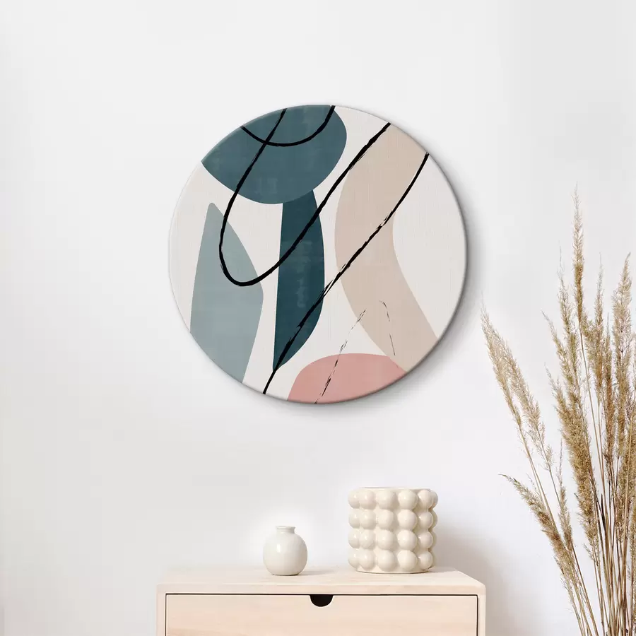 Glezna Dažādu formu un krāsu mākslas darbs r36653