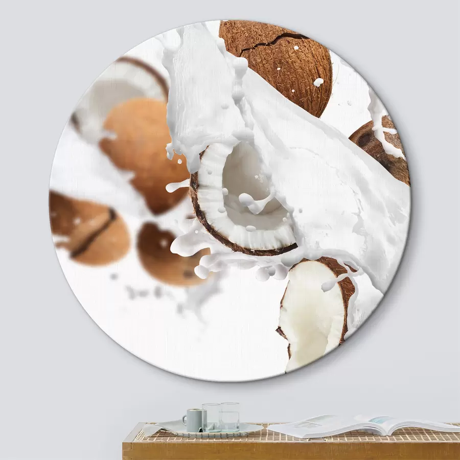 Glezna Kokosrieksti un piens r37035