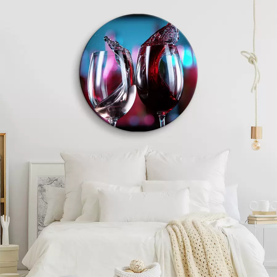 Glezna Vīna glāzes tuvplānā r37039